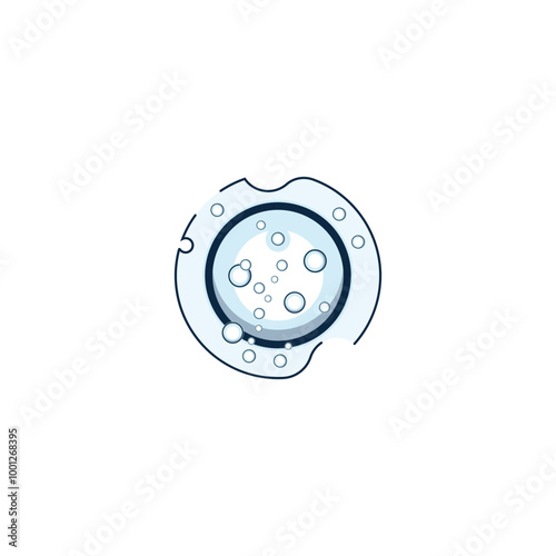 bubble logo icon vector template