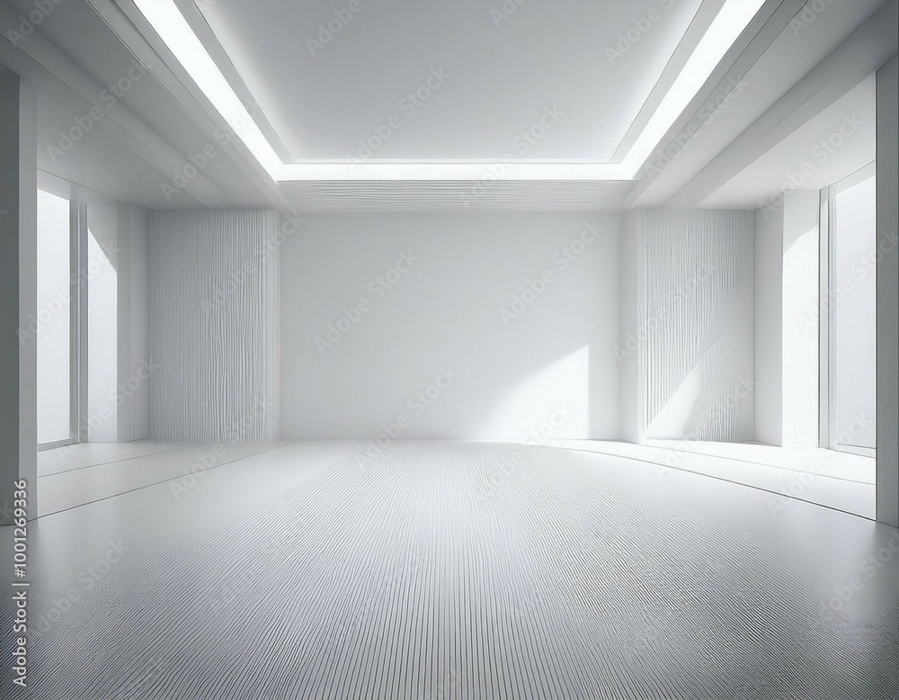 Fototapeta premium Empty white interior