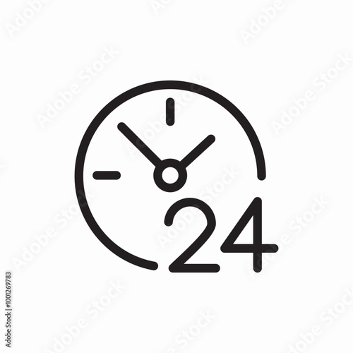 all the time icon sign vector