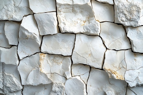 textured whitegrey stone wall with intricate patterns serving as a stylish backdrop for interior design concepts ideal for modern and rustic aesthetics photo