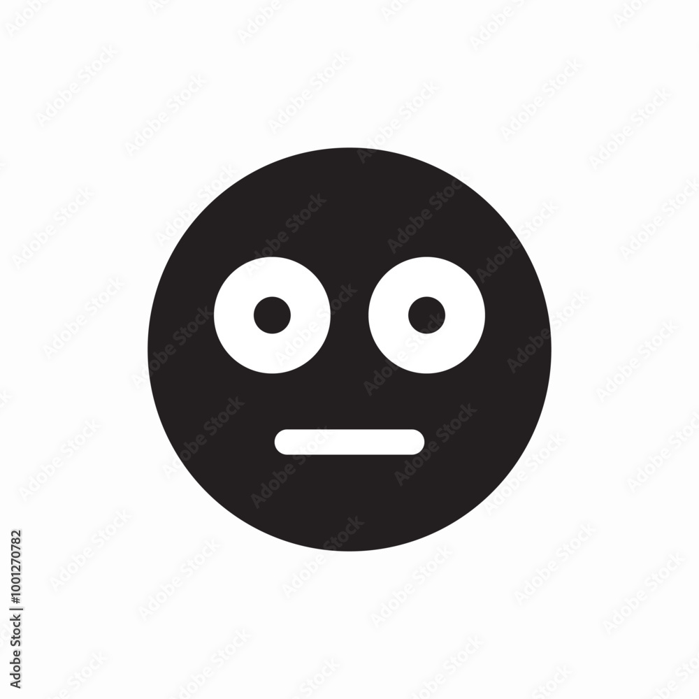 no emotion icon sign vector no emotion icon sign vector