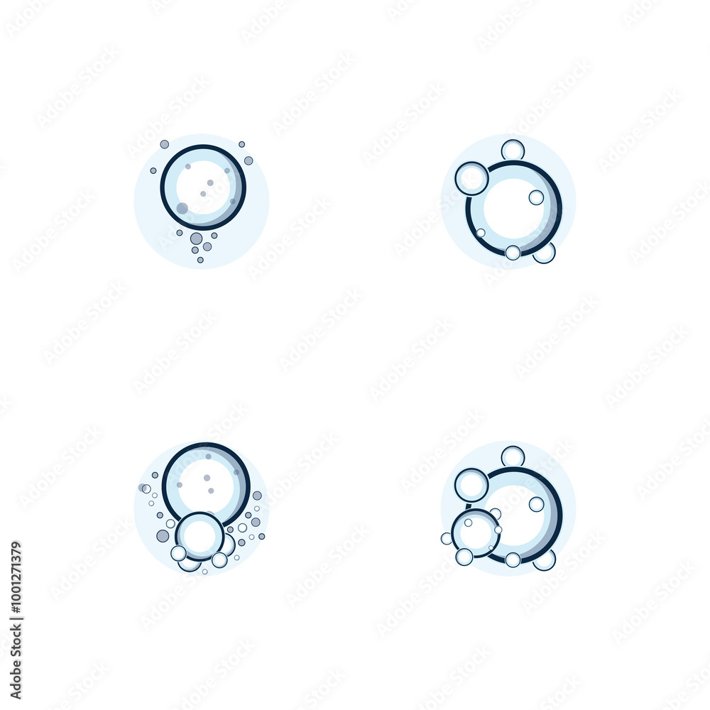 bubble logo icon vector template bubble logo icon vector template