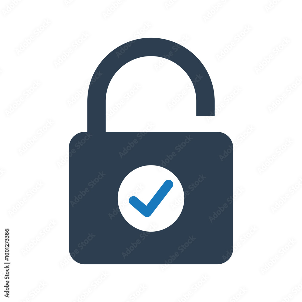 Lock check icon Lock check icon