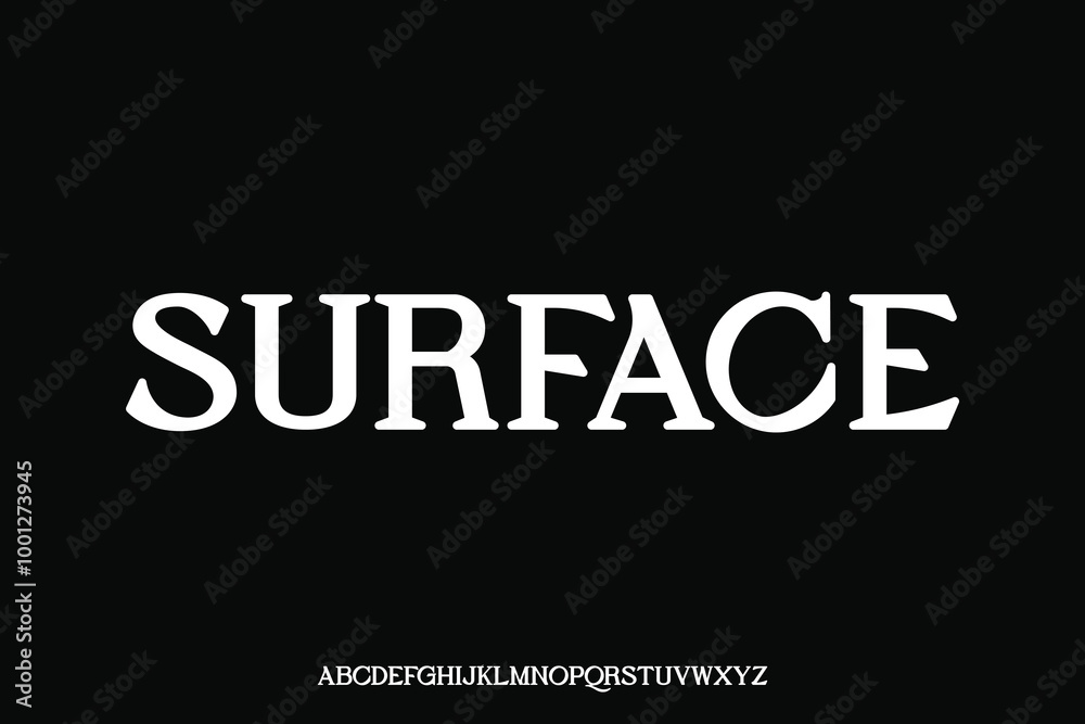 Obraz premium Display alphabet font vector design suitable for headline, poster, logo and many more