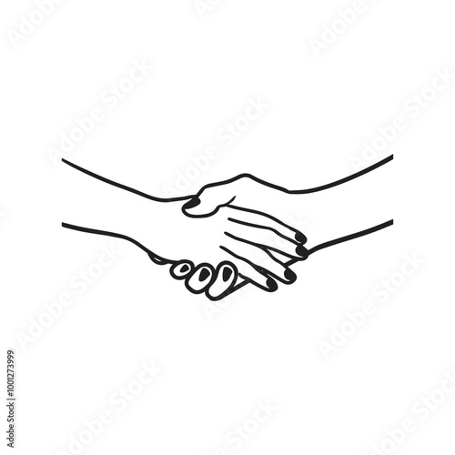  Friendship promises hands Vector illustration