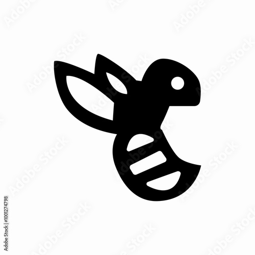 animal bee icon sign vector