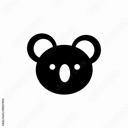 animal koala icon sign vector