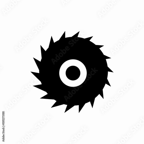 circular saw icon sign vector