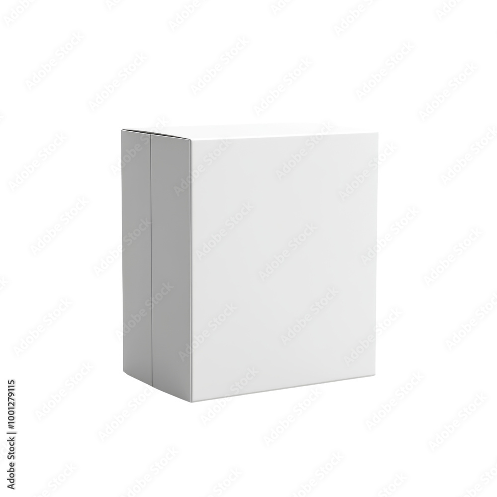 Sleek 3D Box Mockup Illustration for Branding and Packaging Presentation on White Background with Copy Space Sleek 3D Box Mockup Illustration for Branding and Packaging Presentation on White Background with Copy Space
