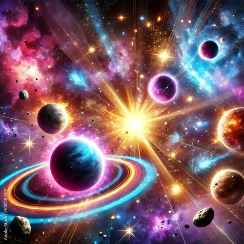 background with space