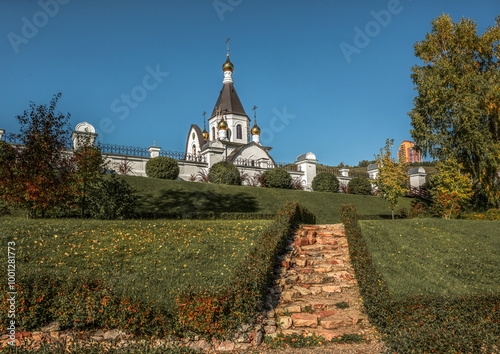  Bell tower in the Holy Dormition Monastery in Krasnoyarsk
