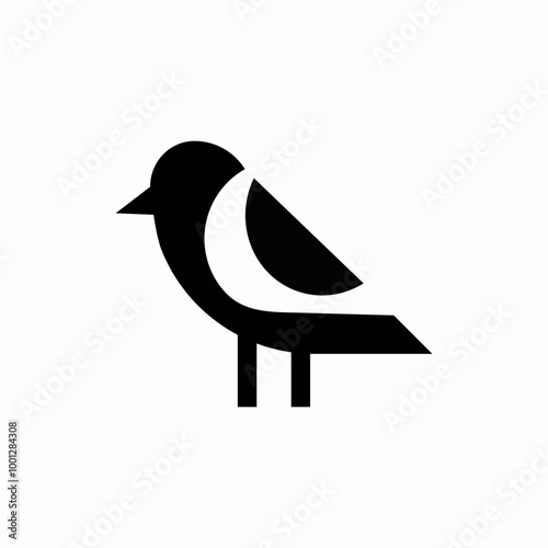 black bird icon sign vector