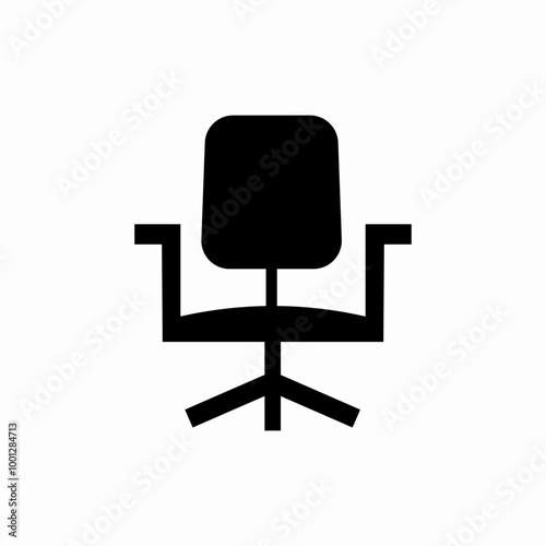 office chair icon sign vector