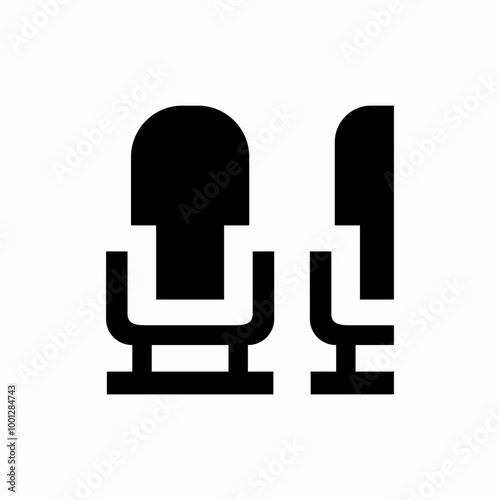 seats for office icon sign vector
