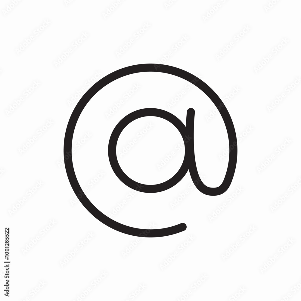mail adress icon sign vector mail adress icon sign vector