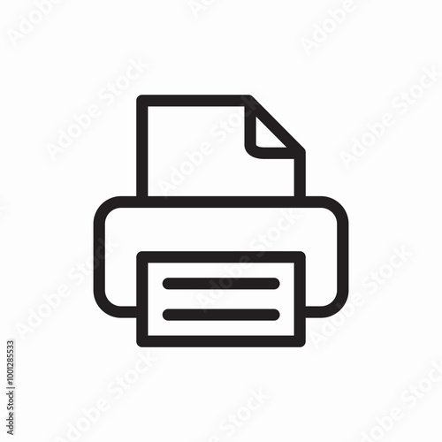 printe file icon sign vector
