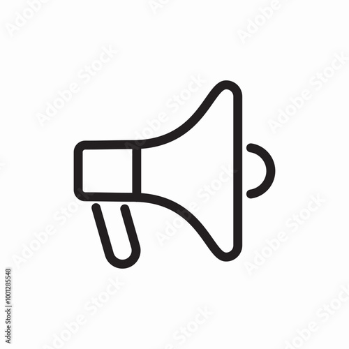 megaphone voice icon sign vector