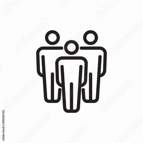 team group icon sign vector