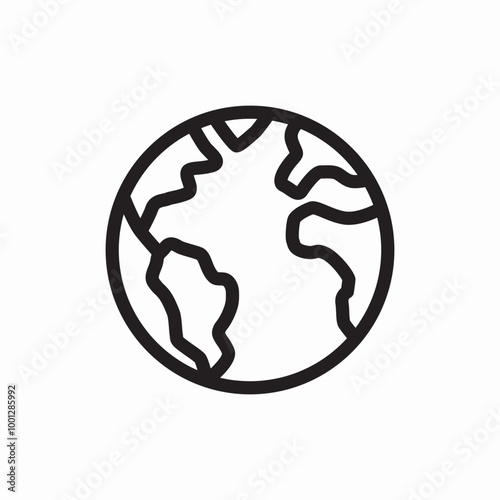 world globus icon sign vector
