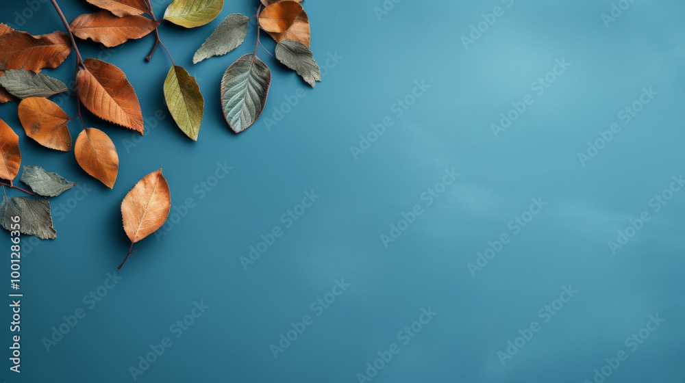 shell on blue background shell on blue background