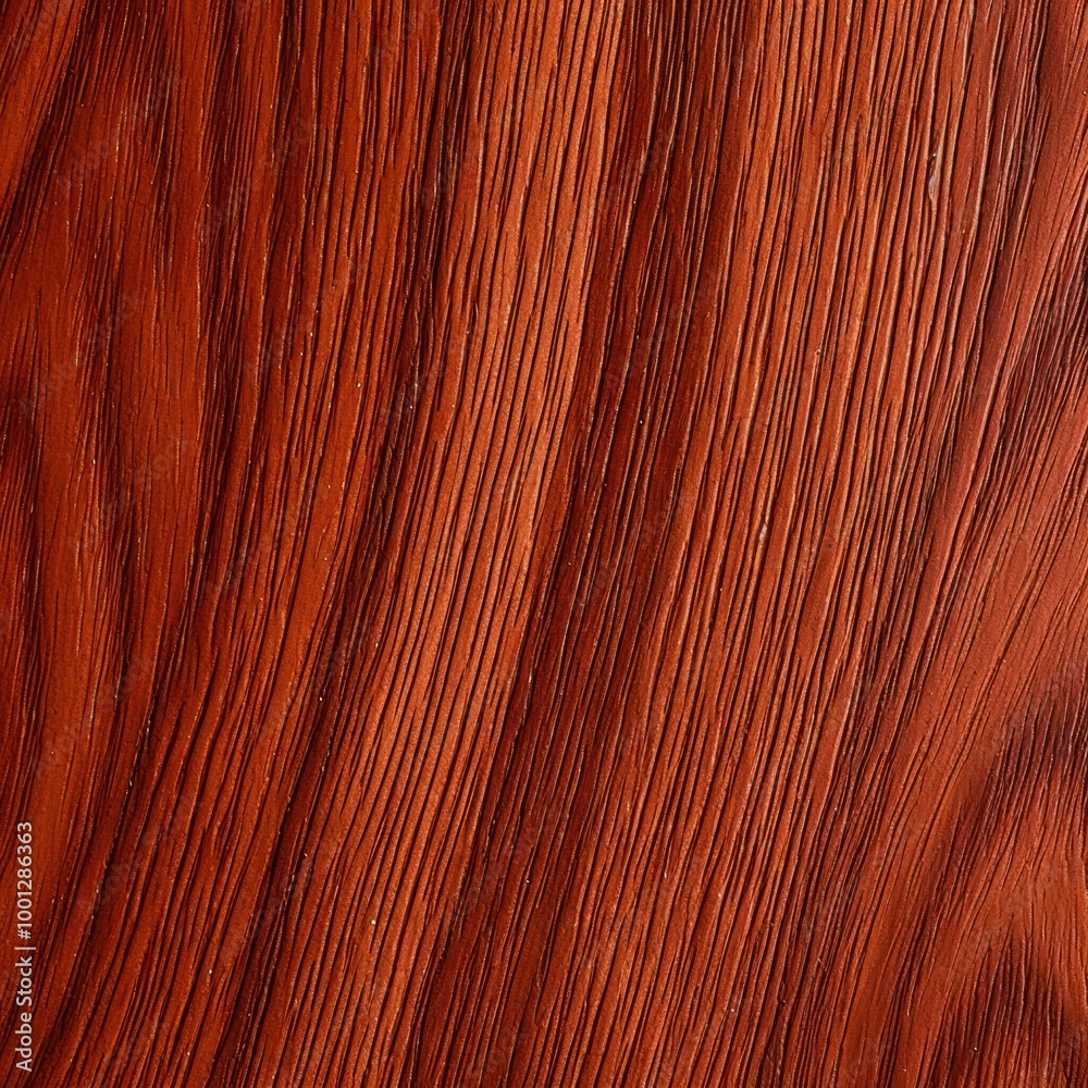 Naklejka premium Elegant, Natural Mahogany Close-up Wood Texture. Macro Detailed Wooden Grain Surface Background with Copy Space for Text, Design