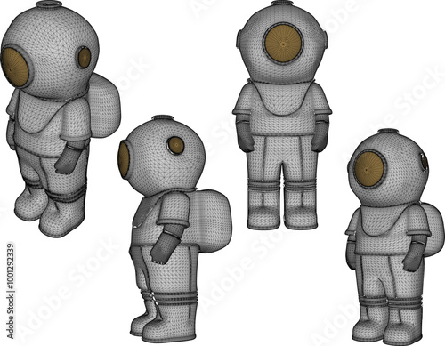Vector sketch illustration silhouette design image of a little boy astronaut wearing a special suit standing in space