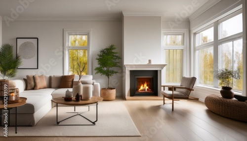 modern living room, architecture, window, office, chair, floor, decor, wall, tv, 