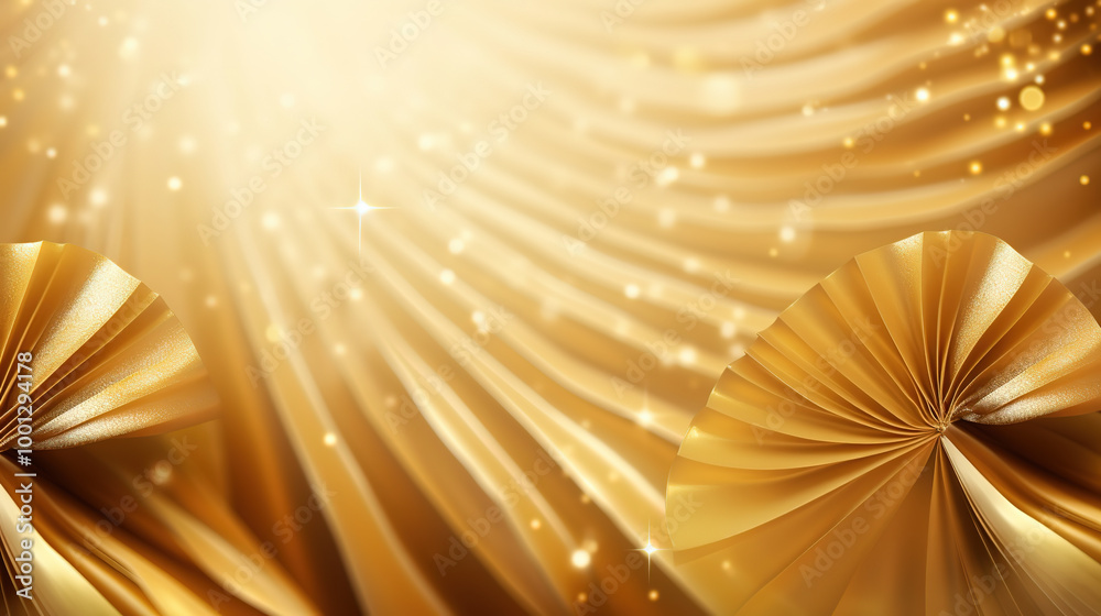 Obraz premium gold bokeh background. christmas lights background. golden christmas lights. abstract christmas background