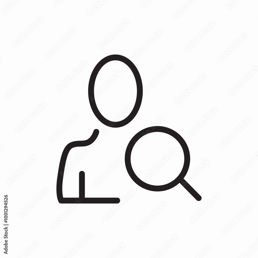 human search icon sign vector