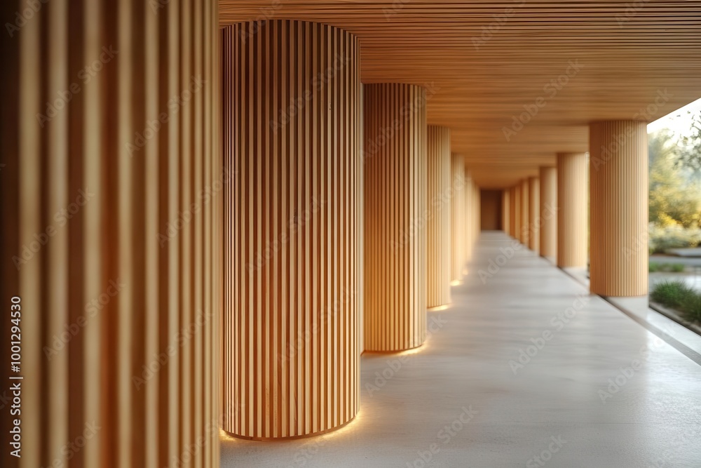 vertical wooden slats create a contemporary wall facade showcasing natural beige pine tones against a minimalist interior design embodying warmth and elegance vertical wooden slats create a contemporary wall facade showcasing natural beige pine tones against a minimalist interior design embodying warmth and elegance