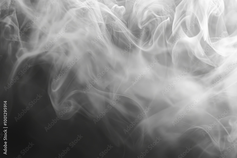 Fototapeta premium Black and white background with a smoke effect