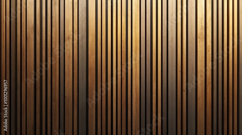 Vertical Wooden Slats Texture with Rich Brown and Warm Tones Background