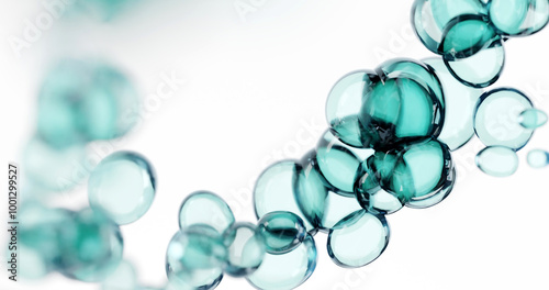 blue bubble background