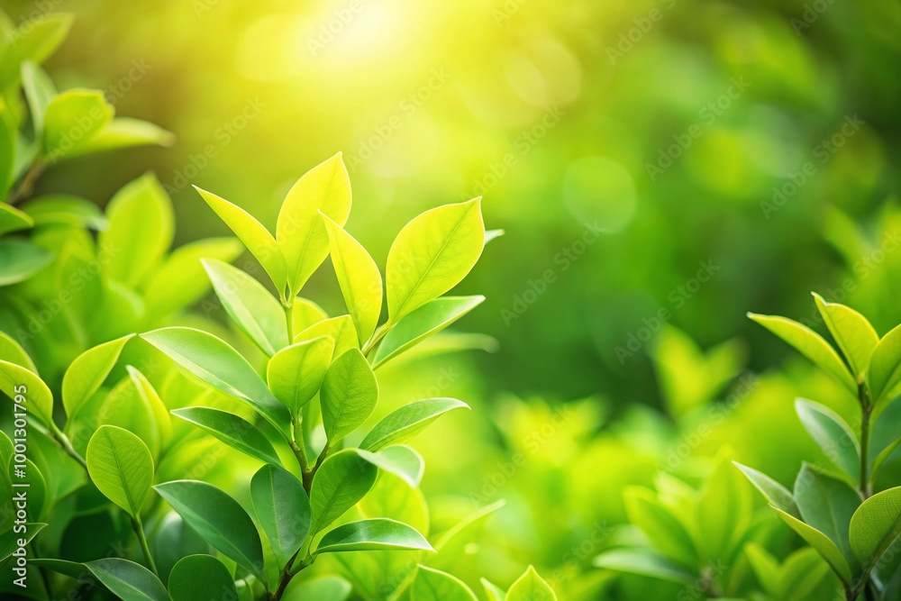 Vibrant lime-green foliage blurred into a soft focus, creating a serene and calming atmosphere, perfect for adding text Vibrant lime-green foliage blurred into a soft focus, creating a serene and calming atmosphere, perfect for adding text