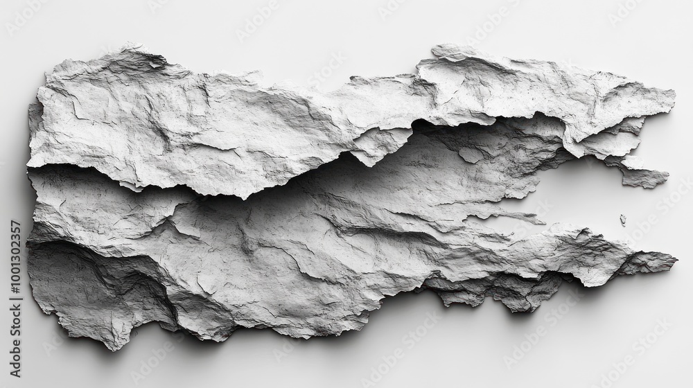 Abstract textured surface resembling crumpled paper or rock formation. Abstract textured surface resembling crumpled paper or rock formation.