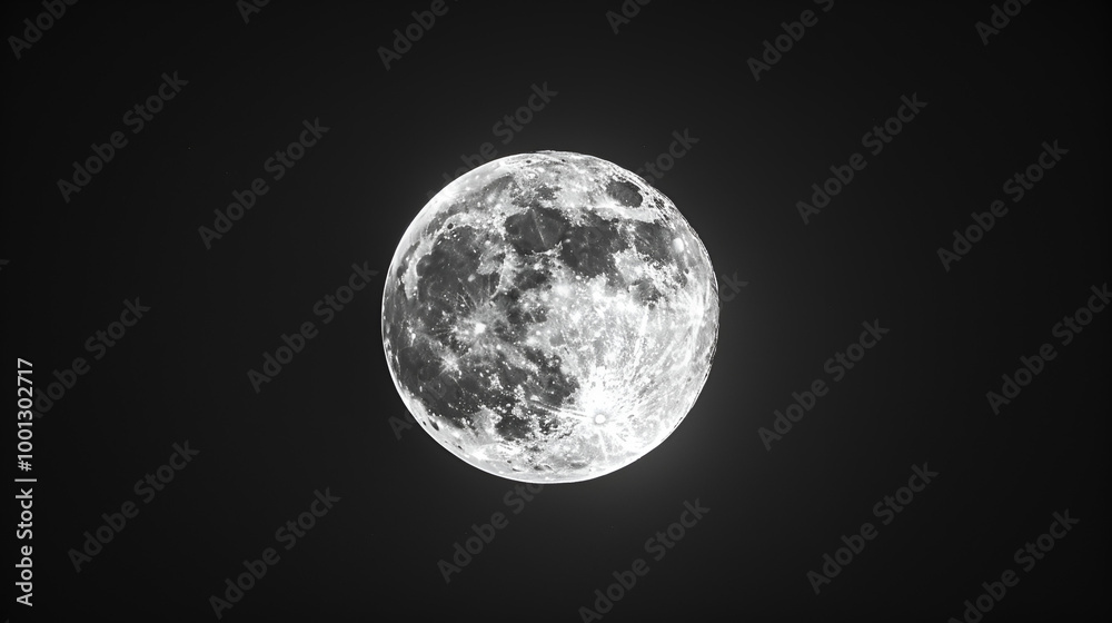 Obraz premium full moon ai genrative