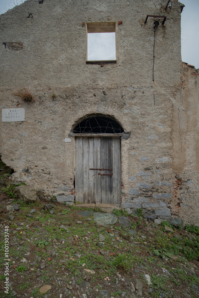 ruins of the ghost town of Gairo, central Sardinia ruins of the ghost town of Gairo, central Sardinia
