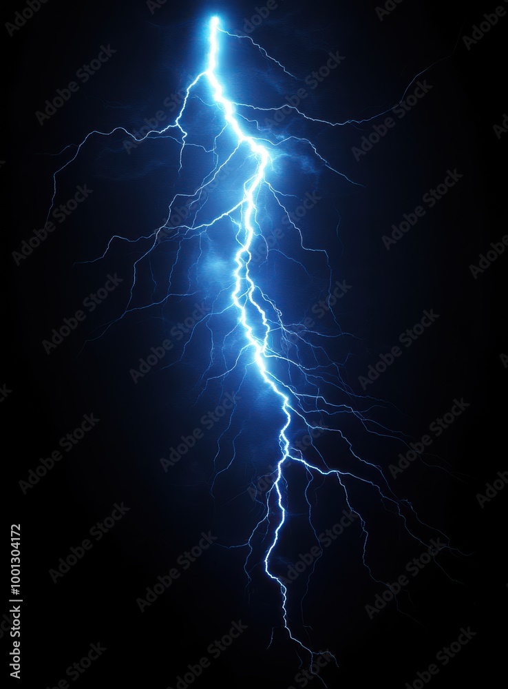blue lightning bolt on a black background blue lightning bolt on a black background