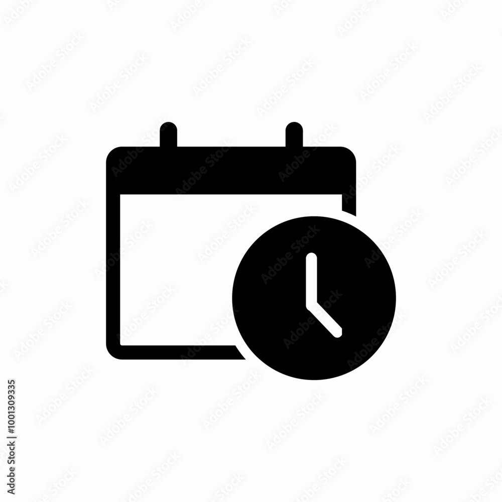 event time icon sign vector event time icon sign vector