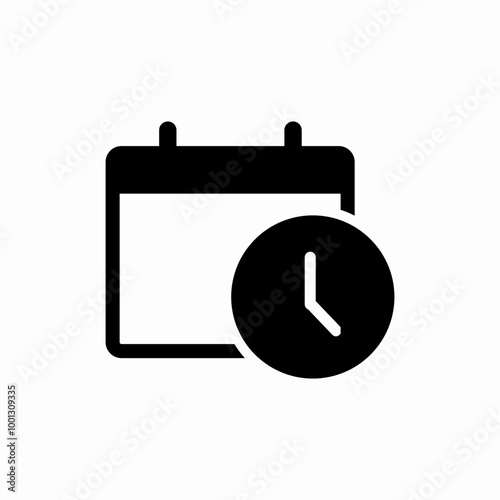 event time icon sign vector photo