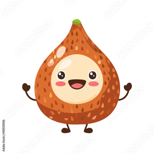 Salak Fruit Cute Cartoon Fresh Animation Kawaii Healthy Character
