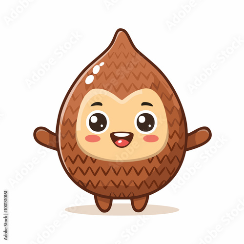 Salak Fruit Cute Cartoon Fresh Animation Kawaii Healthy Character
