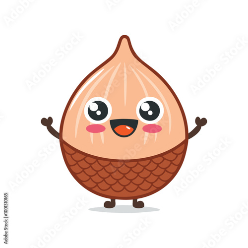 Salak Fruit Cute Cartoon Fresh Animation Kawaii Healthy Character

