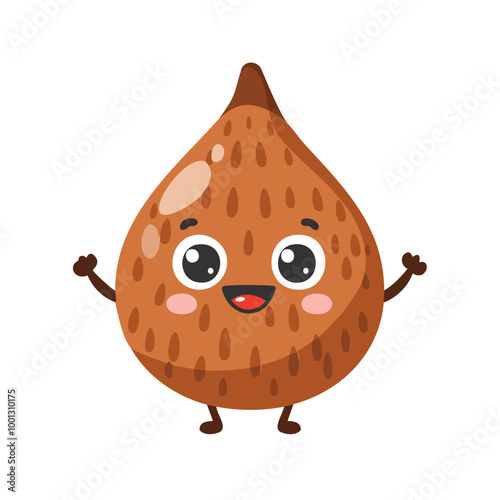 Salak Fruit Cute Cartoon Fresh Animation Kawaii Healthy Character

