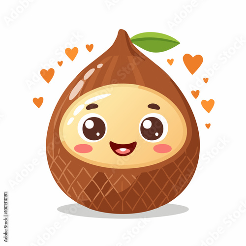 Salak Fruit Cute Cartoon Fresh Animation Kawaii Healthy Character

