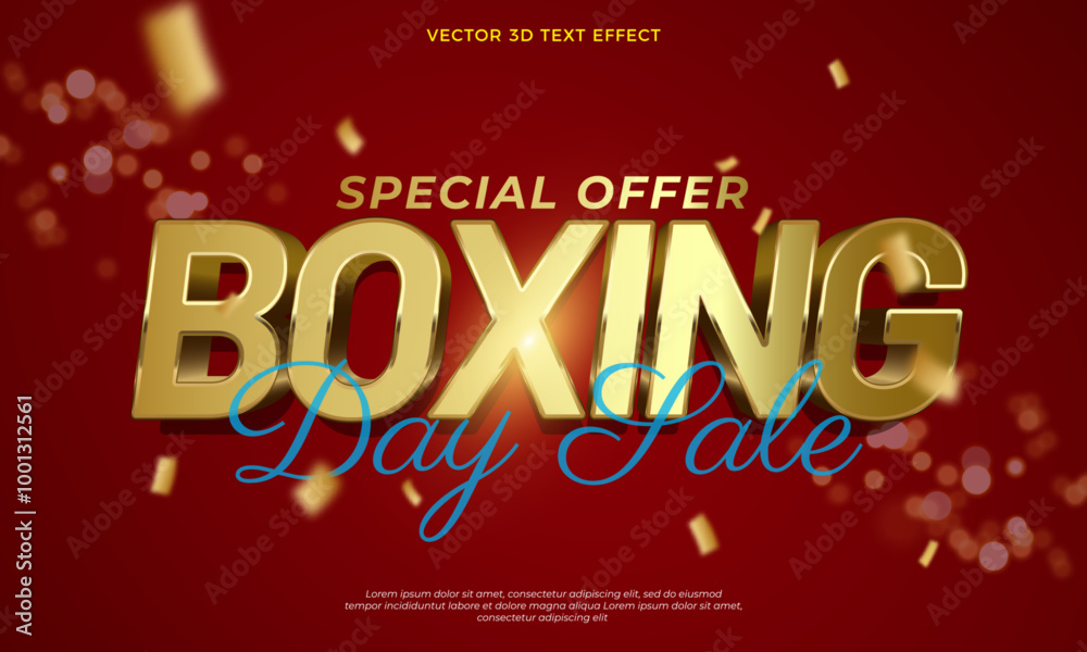 Boxing day sale banner with luxury style background Boxing day sale banner with luxury style background