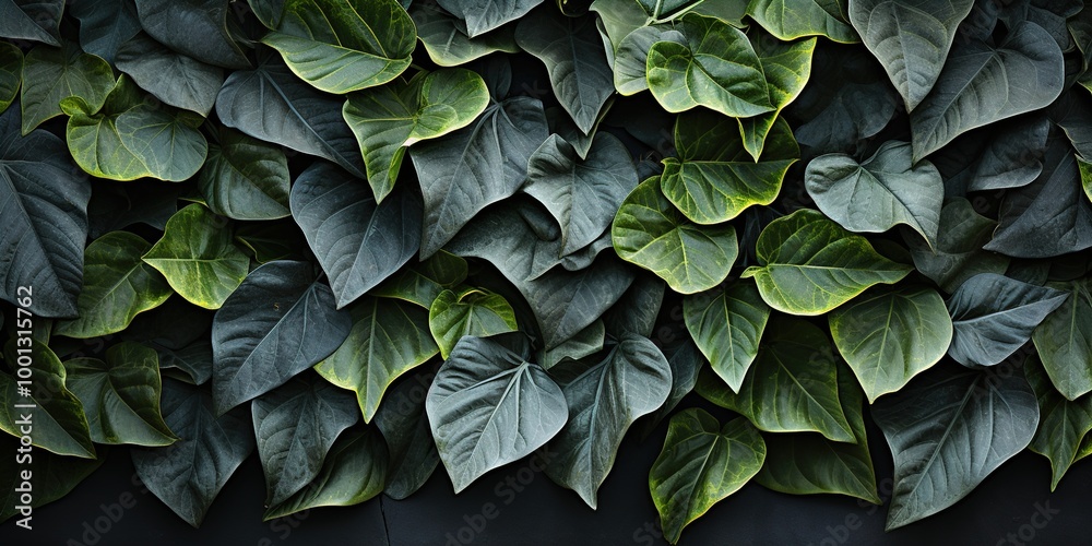Obraz premium green leaves background