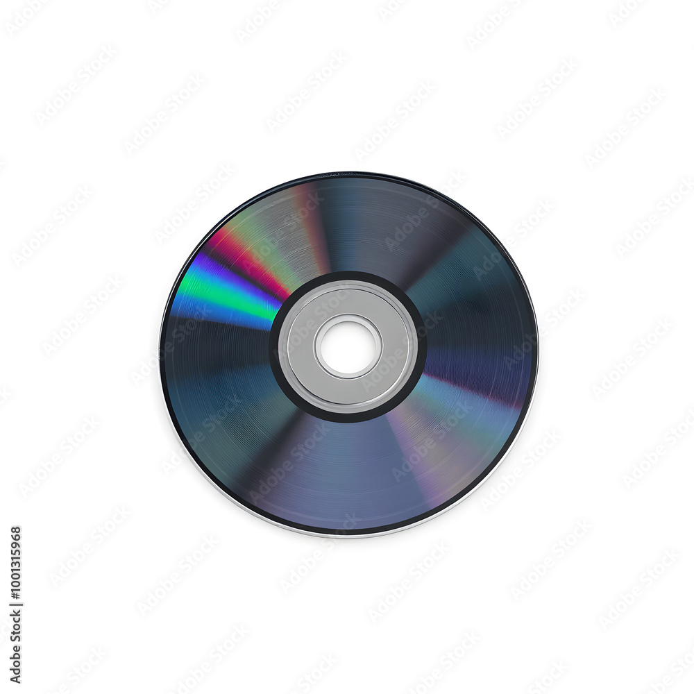 3d icon cd record on white background. Generative AI 3d icon cd record on white background. Generative AI