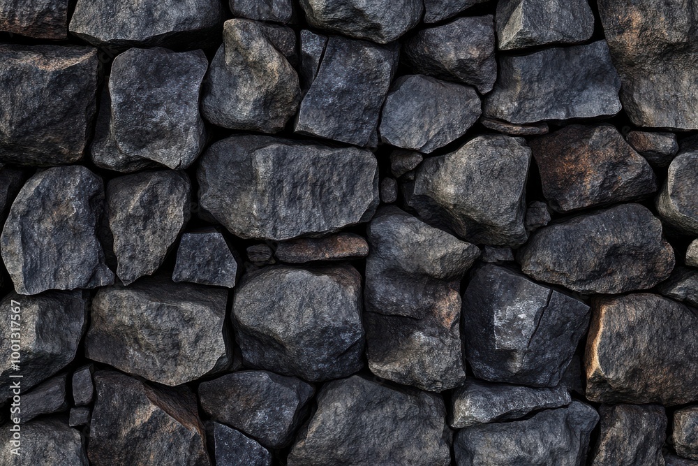 Dark gray stone wall background with an aged texture Dark gray stone wall background with an aged texture