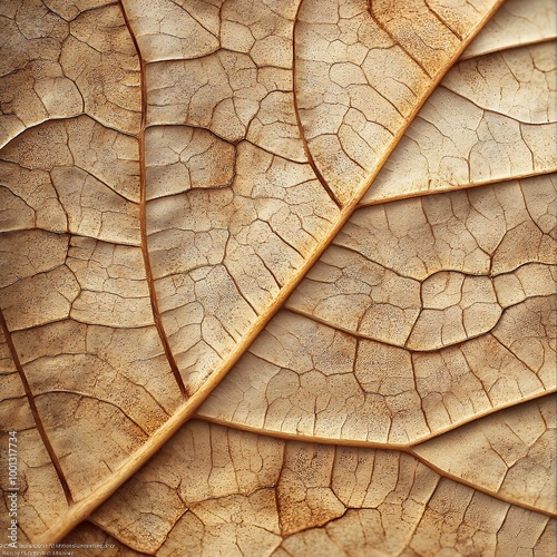 Close-up of a textured dry leaf